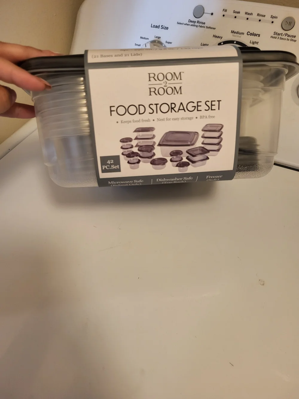Food Storage Set - Gray 42-Piece